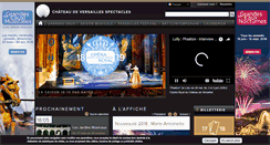 Desktop Screenshot of chateauversailles-spectacles.fr